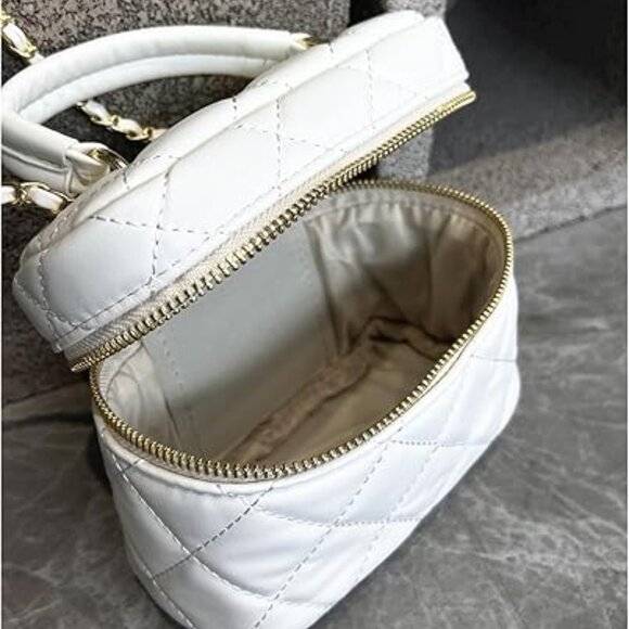 Neiman Marcus White Top Handle Crossbody Bag - Picture 4 of 5